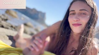on the beach and you