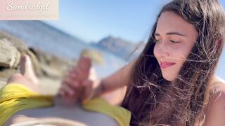 on the beach and you