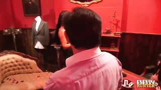 BBW HUNTER - Seamstress BBW Kerry Louise Tailor Shop Sex