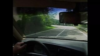 Beautiful Redhead MILF Fucked in the Woods and Cummed on Pussy by Big Cock