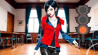 JOI hentai - Green light, red light. Instructions for masturbation with a Spanish voice.