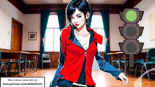 JOI hentai - Green light, red light. Instructions for masturbation with a Spanish voice.