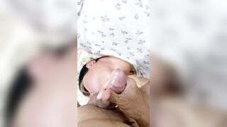 Cute girlfriend sucking rich with very deep throat