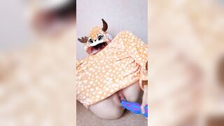 Horny big ass fawn craves a huge dragon cock. - HottElla
