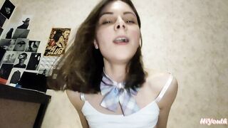 she loves to ride a dick and get cum on her face POV