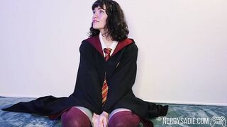 Gryffindor Slut Experiments with Dildo Transfiguration [Dildo Riding]