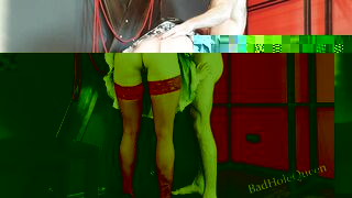 I dressed up as a Dirty Nympho and took a Cock in my Ass - Creampie