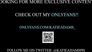Natural squirt on a close up fingering masturbation - Katie Adams -