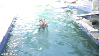 Emma Evins Is Outside Swimming And Ready To Masturbate