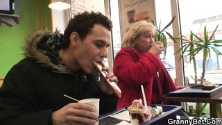 guy picks up huge 80 years old granny