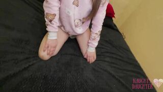 STEP SISTER CHOSE HER STEP BROTHER'S HUGE DICK OVER HER STEP FATHER