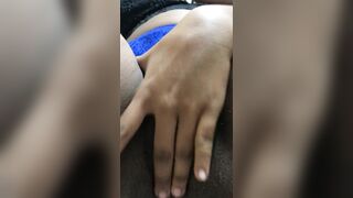 I film my boyfriend after masturbating, he likes to suck my vulva