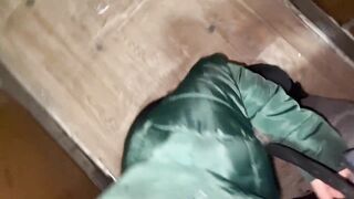fucked a neighbor in the elevator and cum on jacket