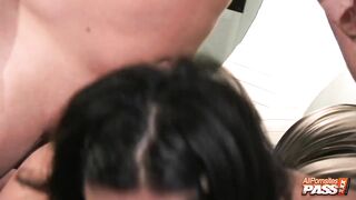 Amanda hot groupsex feat with three guys