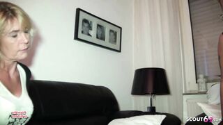 German Mature Teach Real Couple in Threesome for better Sex