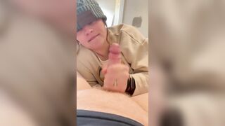 Step sis gives sloppy blow job