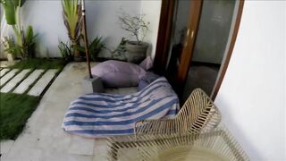 Horny young woman got fucked on vacation