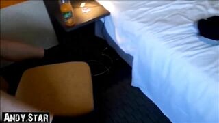 Two teen girls suck a cock and swallow