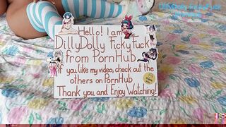 Foreplay fingering bed dragon dildo with my ELF dwarf sex doll & fuck suck creampie mouth Ahegao