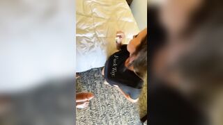 Bonnie sucking Phoenix in her FuckToy shirt
