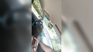 UBER driver fucks a girl on public roads
