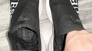 Worn Smelly Socks POV dirty feet in face