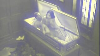Twisted coffin fetish couple fuck
