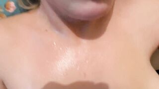 Very sloppy FaceFuck sex with tied hands eating cum PT 2 - full on OnlyFans Raxxxbit