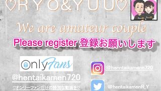 女子大生が彼シャツワンピースでノーパン買い物デート♡ホテルまで我慢できずにそのまま野外カーセックスで大量中出し♡RYO＆YUU♡素人カップル/パイパン/美少女/10代/野外露出/スタイル抜群/スマホ