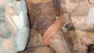 Cute Blonde Tries to Test her Bladder, Soaks Jeans