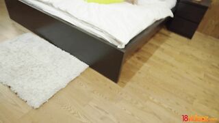 18videoz - Mencia Francis - This blonde teeny doesn't choose between riding cock and getting fucked doggystyle