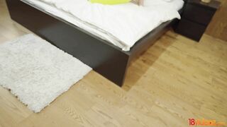 18videoz - Mencia Francis - This blonde teeny doesn't choose between riding cock and getting fucked doggystyle