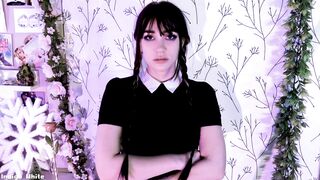 WEDNESDAY GIVES YOU AN ANNOYED JOI - INDIGO WHITE