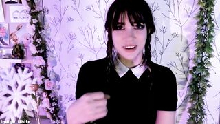 WEDNESDAY GIVES YOU AN ANNOYED JOI - INDIGO WHITE