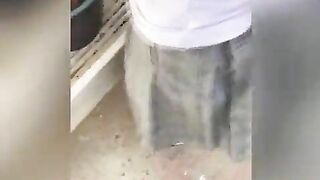 PUBLIC QUICKIE SEX in Rooftop to my Mexican Teen Neighbor, She’s a Hot College Girl Washing the Clothes!